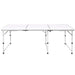 Masă camping din aluminiu reglabilă 180 x 60 cm - WALTI WALTI