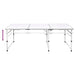 Masă camping din aluminiu reglabilă 180 x 60 cm - WALTI WALTI