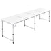 Masă camping din aluminiu reglabilă 240 x 60 cm - WALTI WALTI