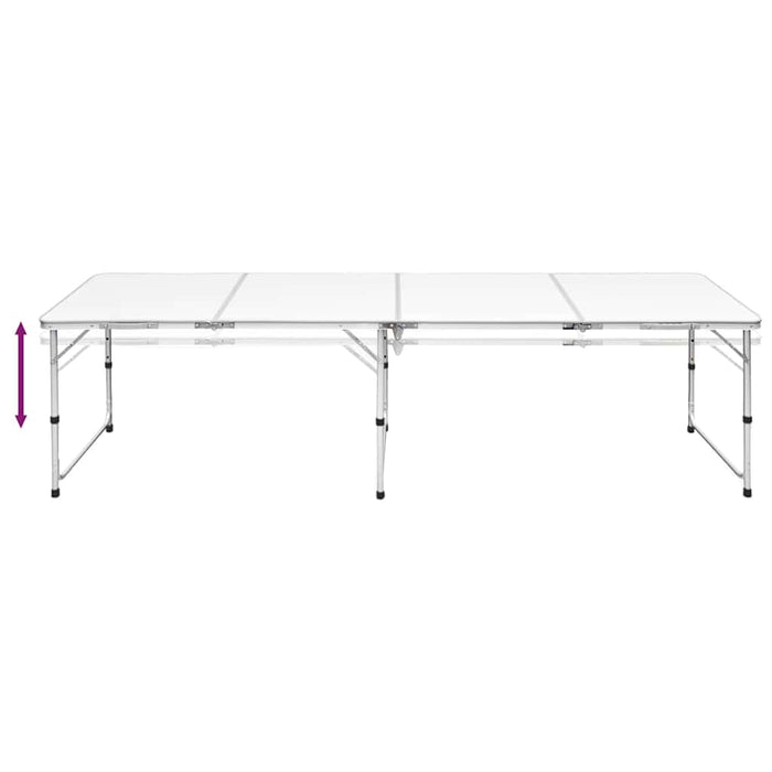 Masă camping din aluminiu reglabilă 240 x 60 cm - WALTI WALTI