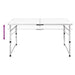 Set camping masă reglabilă înălțime/4 scaune pliabile 120x60 cm - WALTI WALTI