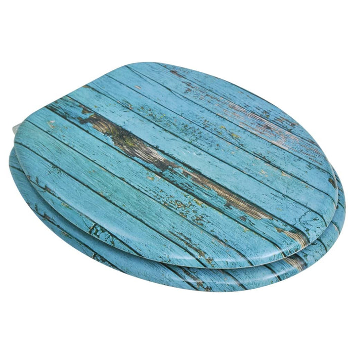 Scaun WC cu capac, MDF, model lemn vechi - WALTI WALTI