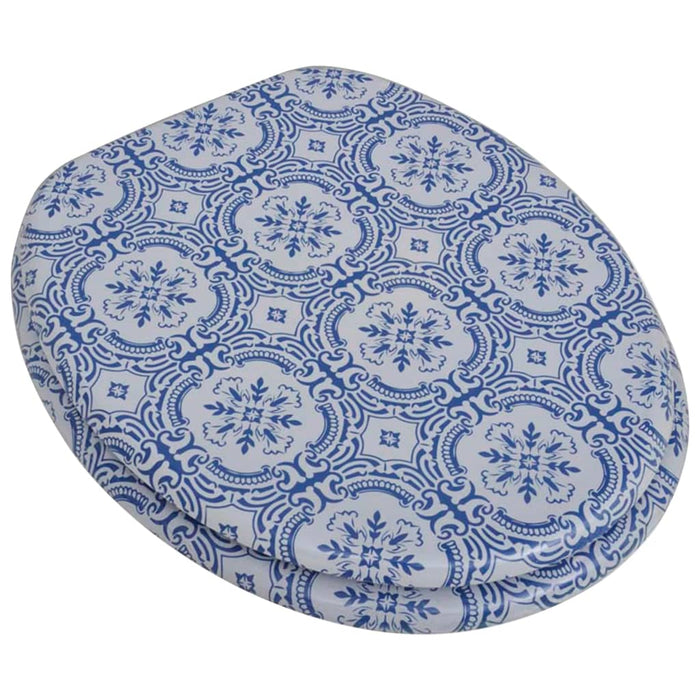 Scaun de toaletă cu capac din MDF, design din porțelan - WALTI WALTI