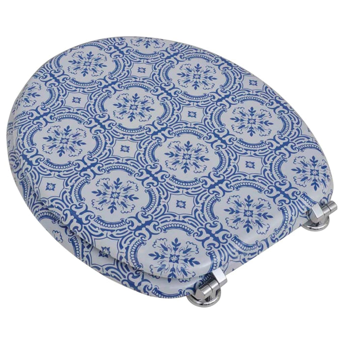 Scaun de toaletă cu capac din MDF, design din porțelan - WALTI WALTI