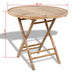 Set mobilier de exterior pliabil, 5 piese, bambus - WALTI WALTI