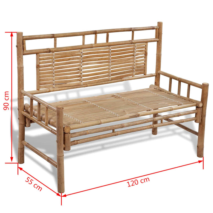 Bancă de grădină, 120 cm, bambus - WALTI WALTI