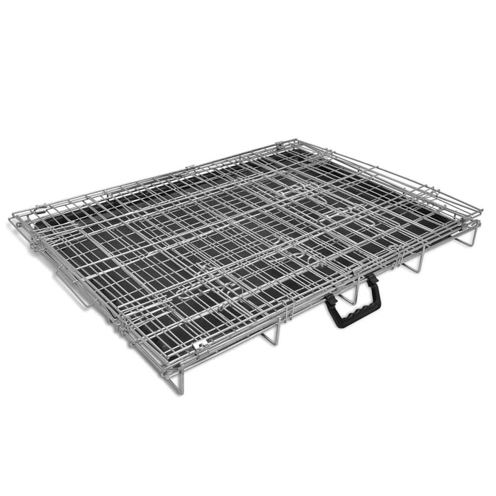 Cușcă pentru câini pliabilă, metal, M - WALTI WALTI