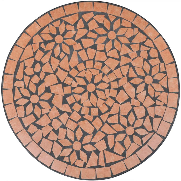 Masă de bistro, cărămiziu, 60 cm, mozaic - WALTI WALTI