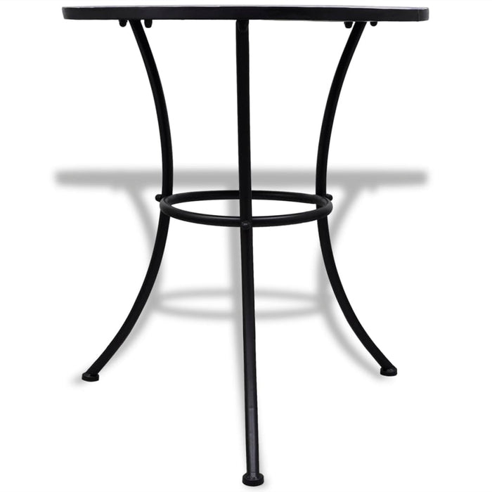 Masă de bistro, albastru și alb, 60 cm, mozaic - WALTI WALTI