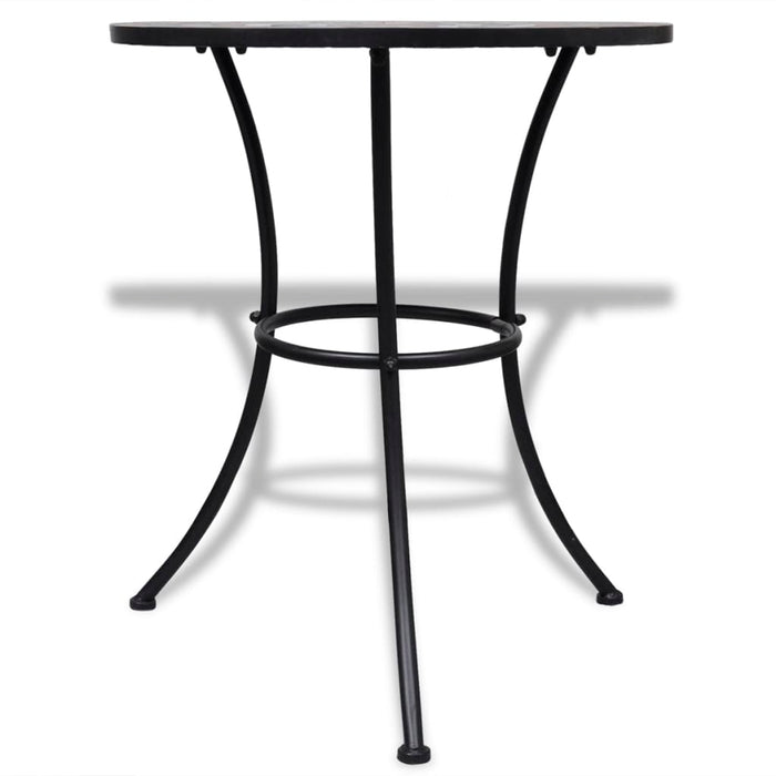 Masă de bistro, cărămiziu și alb, 60 cm, mozaic - WALTI WALTI