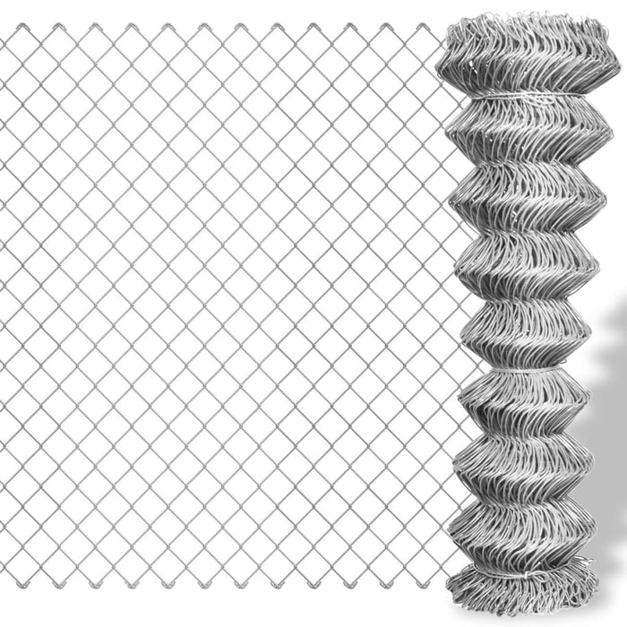 Gard legătură din plasă, argintiu, 25 x 1,25 m, oțel galvanizat - WALTI WALTI