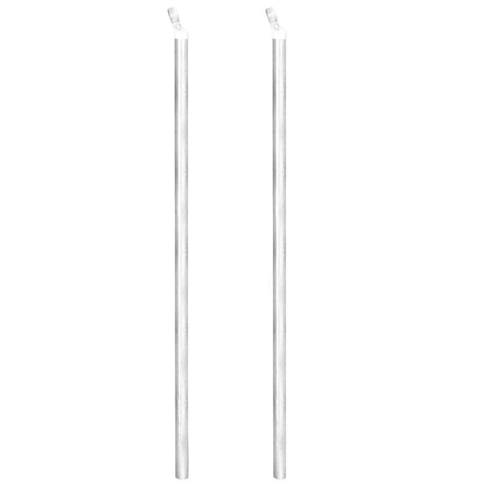 Gard din plasă cu stâlpi, argintiu, 25 x 0,8 m, oțel galvanizat - WALTI WALTI