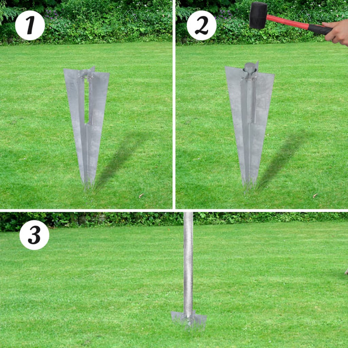 Gard din plasă cu stâlpi și țăruși, 25x1,25 m, oțel galvanizat - WALTI WALTI