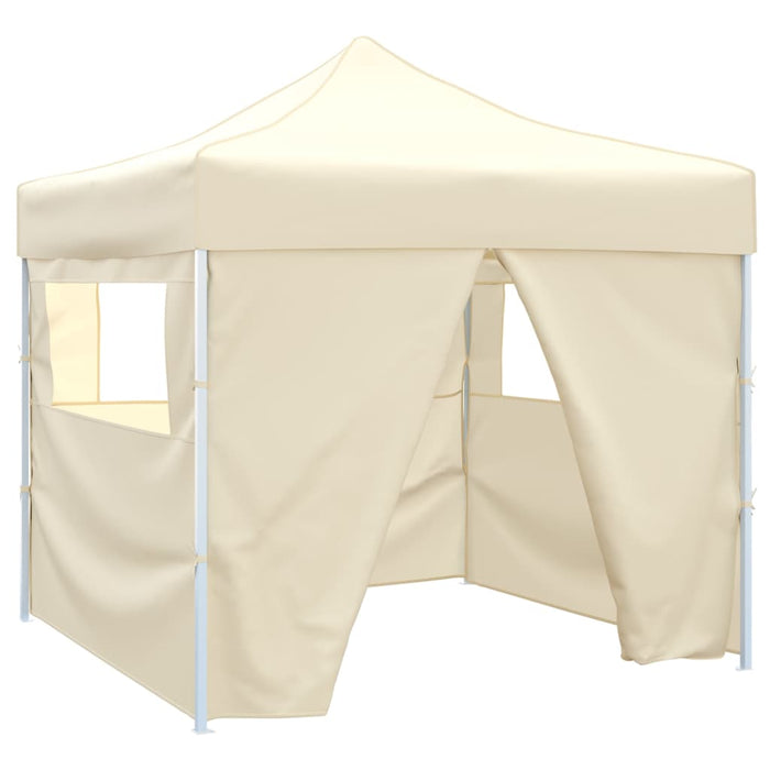 41464 vidaXL Cream Foldable Tent 3 x 3 m with 4 Walls - WALTI WALTI