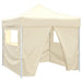 41464 vidaXL Cream Foldable Tent 3 x 3 m with 4 Walls - WALTI WALTI