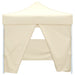 41464 vidaXL Cream Foldable Tent 3 x 3 m with 4 Walls - WALTI WALTI