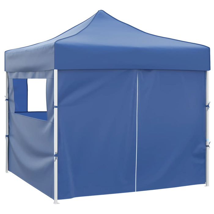41466 vidaXL Blue Foldable Tent 3 x 3 m with 4 Walls - WALTI WALTI