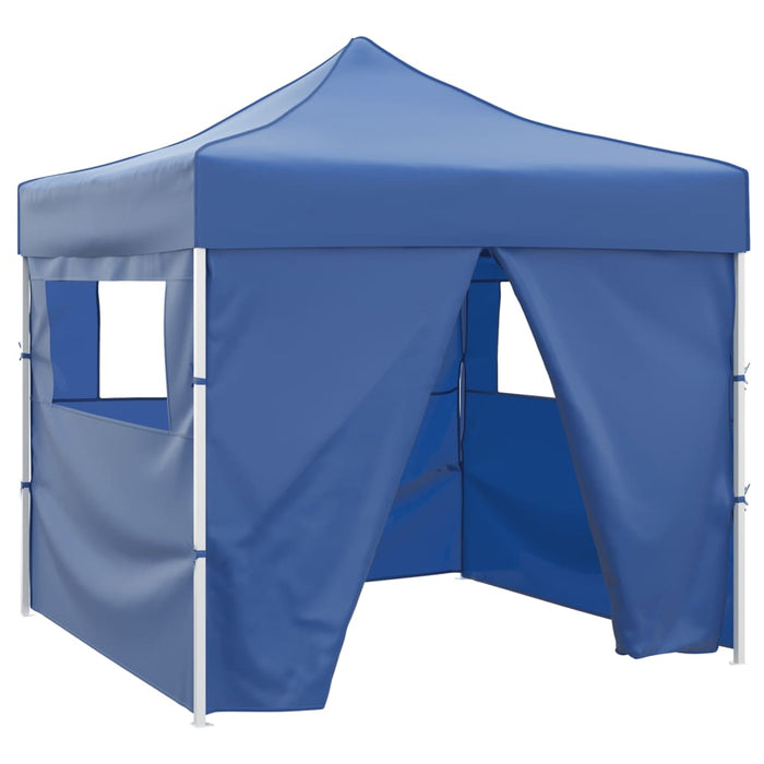 41466 vidaXL Blue Foldable Tent 3 x 3 m with 4 Walls - WALTI WALTI