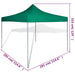 41467 vidaXL Green Foldable Tent 3 x 3 m - WALTI WALTI