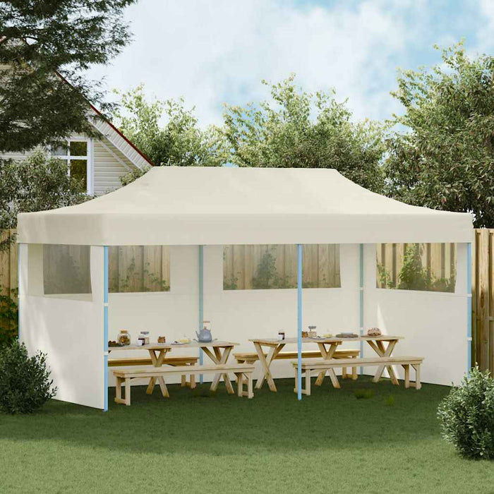 Cort de petrecere pliabil pop-up, crem, 3 x 6 m - WALTI WALTI
