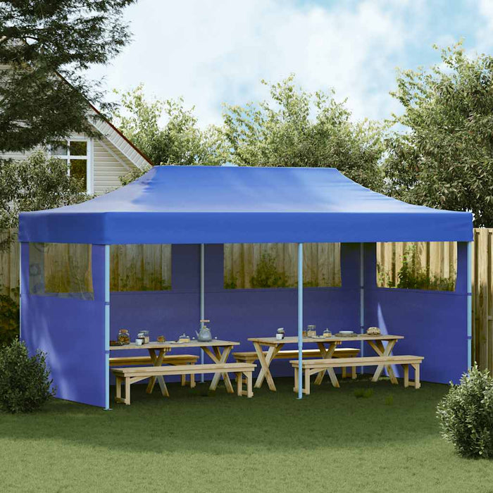 Cort de petrecere pliabil de tip pop-up, albastru, 3 x 6 m - WALTI WALTI