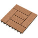 Plăci pentru Deck 11 pcs Maro 30 x 30 cm Lemn compozit - WALTI WALTI