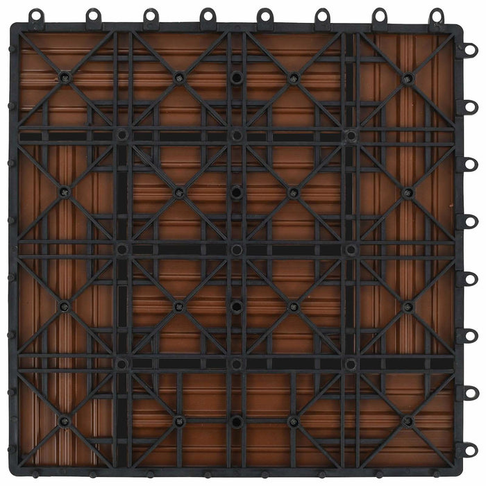 Plăci pentru Deck 11 pcs Maro 30 x 30 cm Lemn compozit - WALTI WALTI