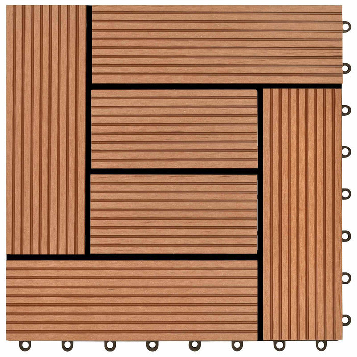 Plăci pentru Deck 11 pcs Maro 30 x 30 cm Lemn compozit - WALTI WALTI