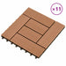 Plăci pentru Deck 11 pcs Maro 30 x 30 cm Lemn compozit - WALTI WALTI
