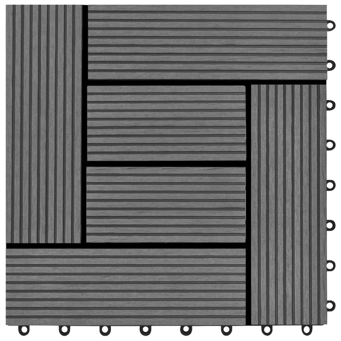 Plăci WPC 30 x 30 cm 11 buc, Gri 1mp - WALTI WALTI