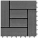 Plăci pentru Deck 11 pcs Gri 30 x 30 cm Lemn compozit - WALTI WALTI