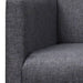 Bancă cu perne căptușite, textil, lemn de hevea, gri închis - WALTI WALTI