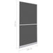 Ecran pentru Insecte cu Hinge Manual Alb și negru 100 x 215 cm - WALTI WALTI