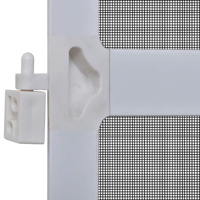 Ecran pentru Insecte cu Hinge Manual Alb și negru 120 x 240 cm WALTI