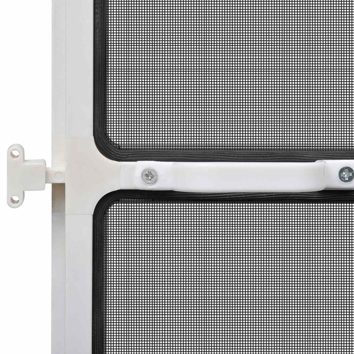 Ecran pentru Insecte cu Hinge Manual Alb și negru 120 x 240 cm WALTI