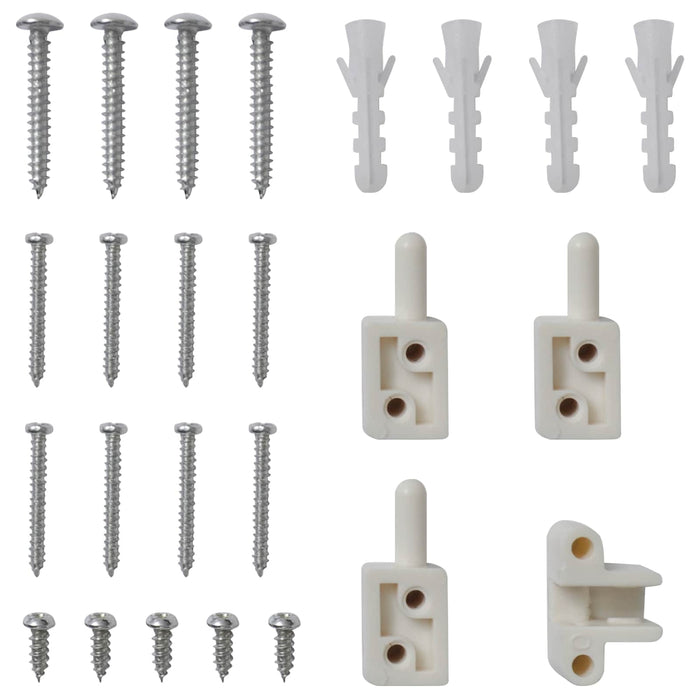 Ecran pentru Insecte cu Hinge Manual Alb și negru 120 x 240 cm WALTI