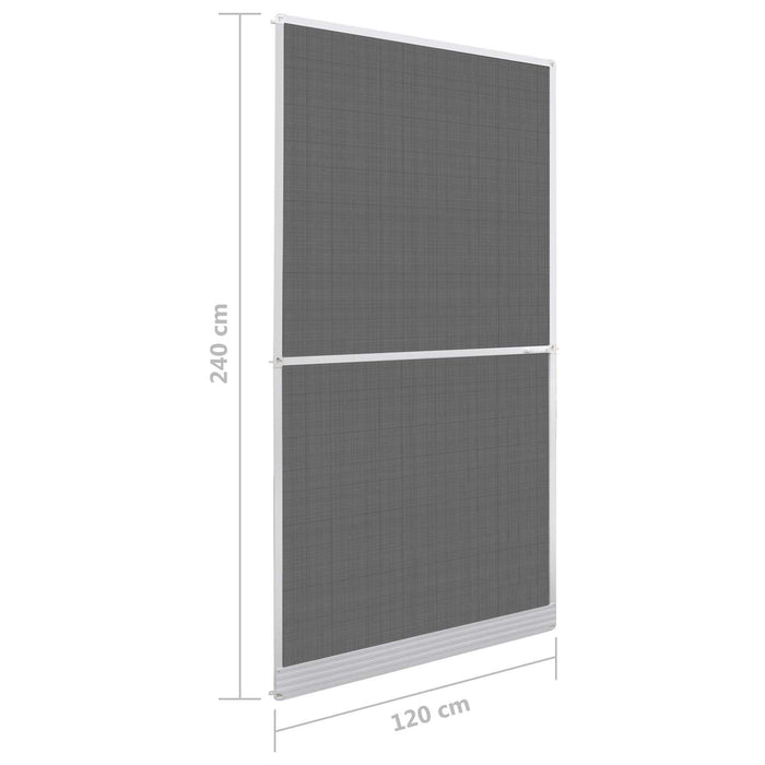 Ecran pentru Insecte cu Hinge Manual Alb și negru 120 x 240 cm WALTI