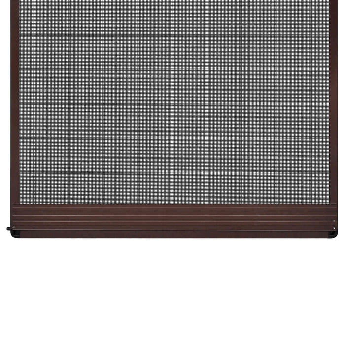 Ecran pentru Insecte cu Hinge Manual Maro și negru 120 x 240 cm WALTI