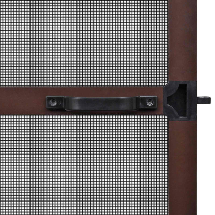 Ecran pentru Insecte cu Hinge Manual Maro și negru 120 x 240 cm WALTI