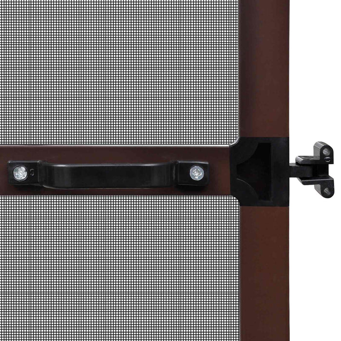 Ecran pentru Insecte cu Hinge Manual Maro și negru 120 x 240 cm WALTI