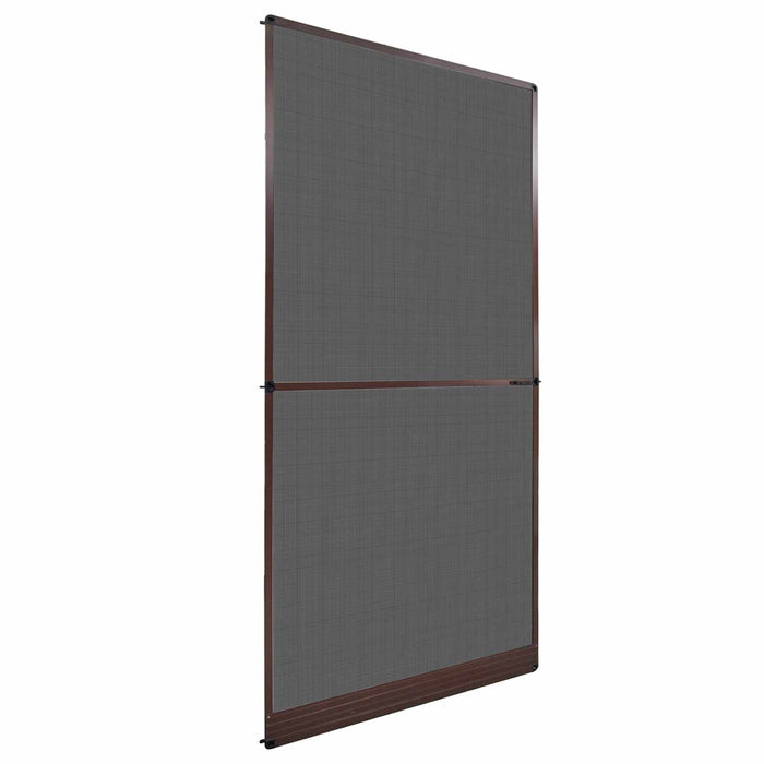 Ecran pentru Insecte cu Hinge Manual Maro și negru 120 x 240 cm WALTI