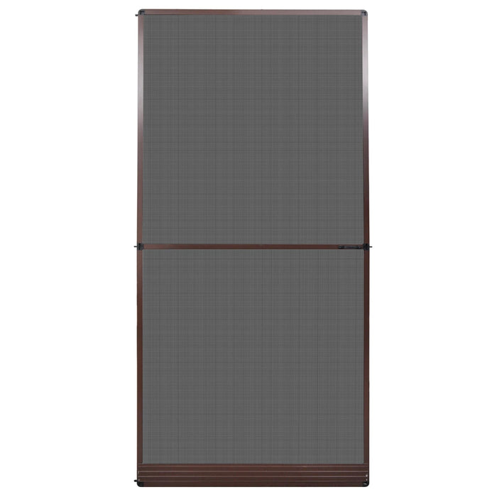 Ecran pentru Insecte cu Hinge Manual Maro și negru 120 x 240 cm WALTI