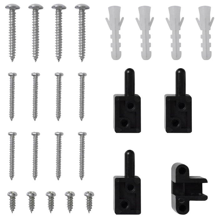 Ecran pentru Insecte cu Hinge Manual Maro și negru 120 x 240 cm WALTI