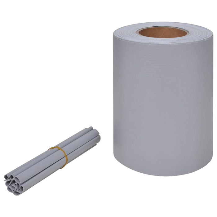 Panou de intimitate grădină, gri deschis, 70 x 0,19 m, PVC - WALTI WALTI