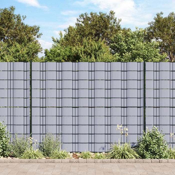 Panou de intimitate grădină, gri deschis, 70 x 0,19 m, PVC - WALTI WALTI