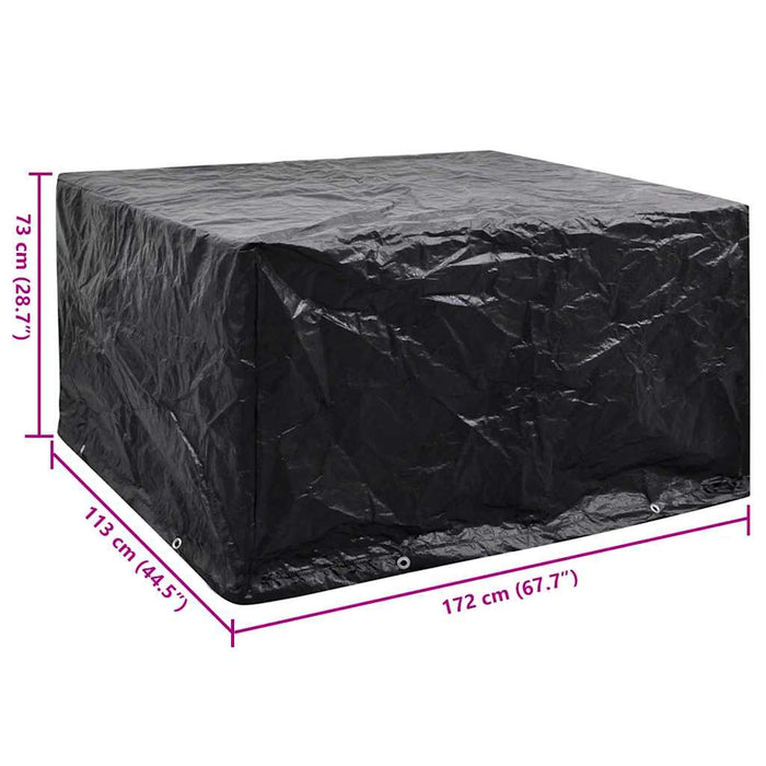 Husă mobilier grădină, 8 ocheți, 172x113x73 cm - WALTI WALTI