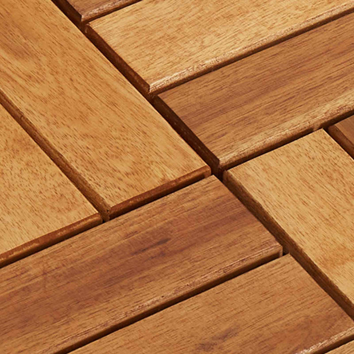 Plăci pentru Deck 10 pcs Maro 30 x 30 cm Lemn de Acacia - WALTI WALTI