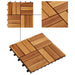 Plăci pentru Deck 10 pcs Maro 30 x 30 cm Lemn de Acacia - WALTI WALTI