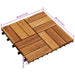 Plăci pentru Deck 10 pcs Maro 30 x 30 cm Lemn de Acacia - WALTI WALTI