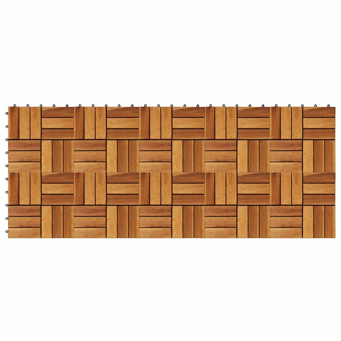 Plăci pentru Deck 10 pcs Maro 30 x 30 cm Lemn de Acacia - WALTI WALTI